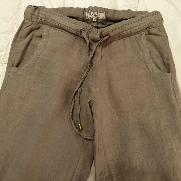 Guess linen wide legged pants, sz Xsmall - Picture 4 of 6